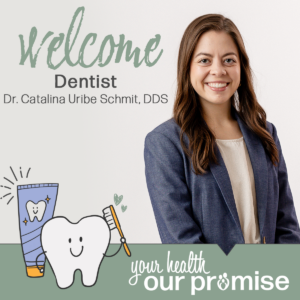 Dentist Dr. Catalina Uribe Schmit |Promise Community Health Center in Sioux Center, Iowa | Promise offers medical care, prenatal care, behavioral healthcare, population health care as well as dental and vision care,  nurse health coaching, clinical pharmacy and affordable medications, lab services and immunizations, interpretation and translation, and various other services.