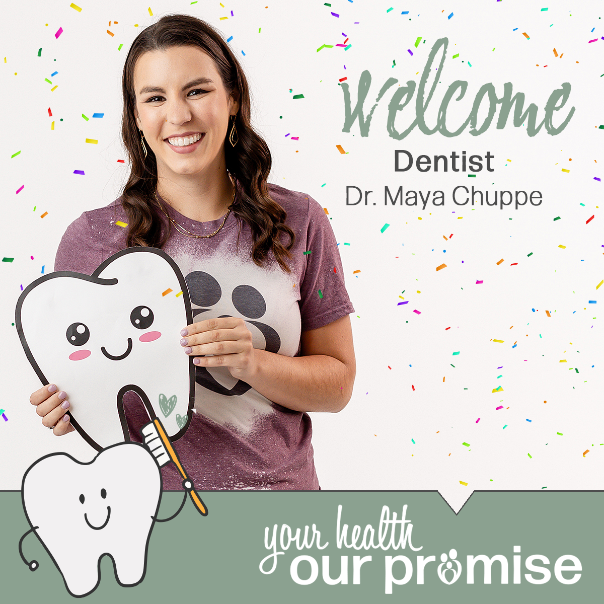 Dentist Dr. Maya Chuppe |Promise Community Health Center in Sioux Center, Iowa | Promise offers medical care, prenatal care, behavioral healthcare, population health care as well as dental and vision care,  nurse health coaching, clinical pharmacy and affordable medications, lab services and immunizations, interpretation and translation, and various other services.