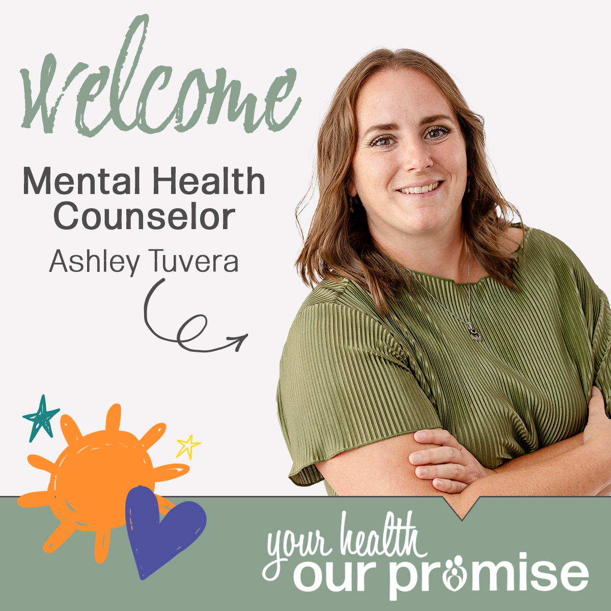 Ashley Tuvera, Mental Health Therapist at Promise Community Health Center in Sioux Center, Iowa | Federally Qualified Health Center serving Rock Valley, Hull, Boyden, Sheldon, LeMars, Rock Rapids, Hawarden, Orange City, Alton, Granville, Hospers, Ireton Iowa