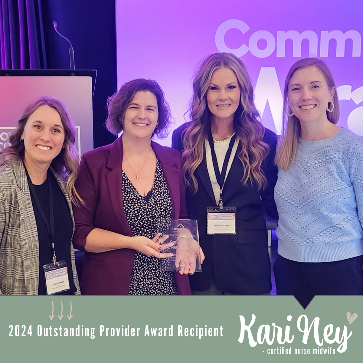 Iowa PCA Outstanding Provider Award Recipient, Kari Ney | Promise Community Health Center in Sioux Center, Iowa | Federally Qualified Health Center serving Rock Valley, Hull, Boyden, Sheldon, LeMars, Rock Rapids, Hawarden, Orange City, Alton, Granville, Hospers, Ireton Iowa