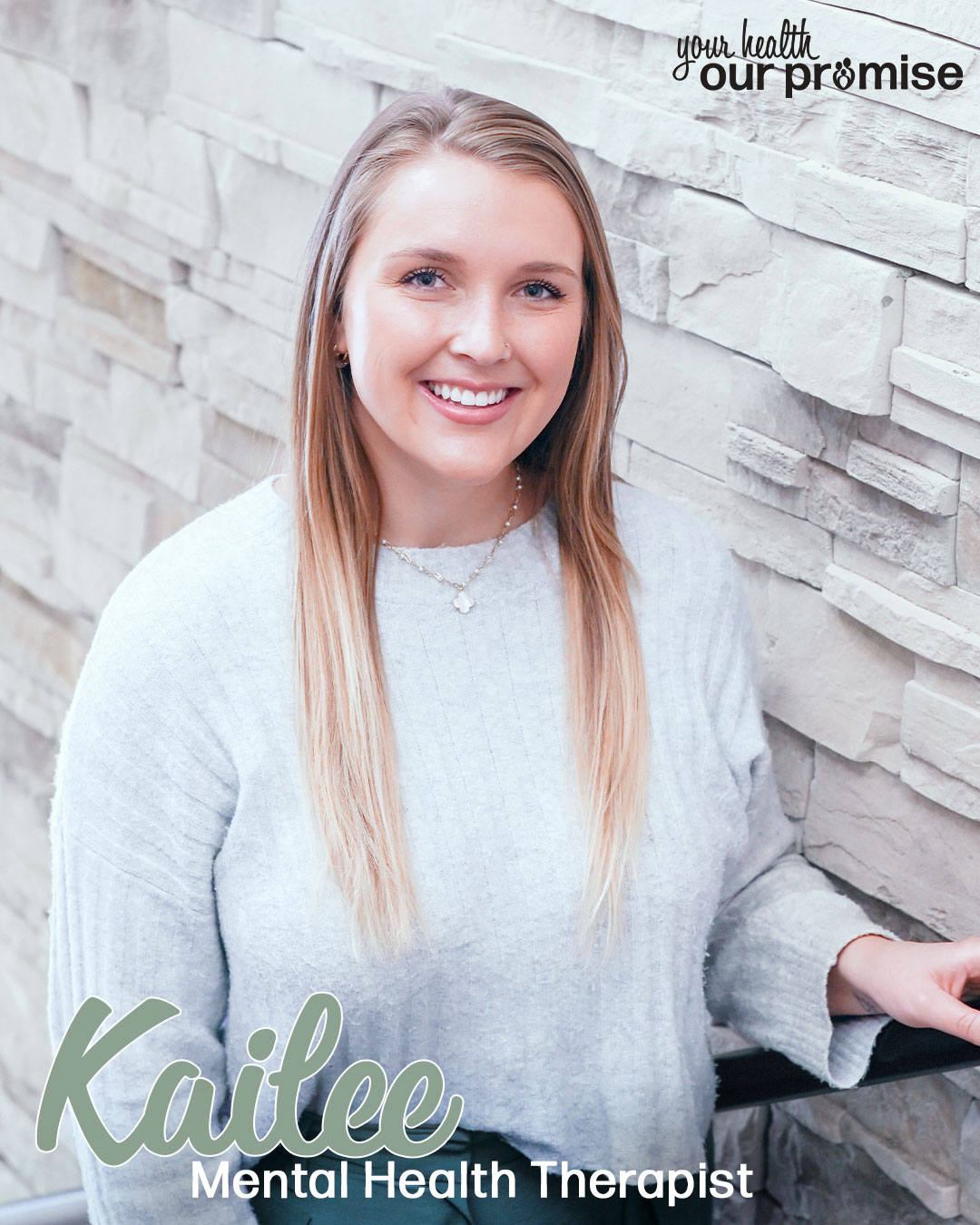 Kailee Jenness, Mental Health Therapy at Promise Community Health Center in Sioux Center Iowa | Mental health therapy in northwest Iowa | Federally Qualified Health Center serving Rock Valley, Hull, Boyden, Sheldon, LeMars, Rock Rapids, Hawarden, Orange City, Alton, Granville, Hospers, Ireton Iowa