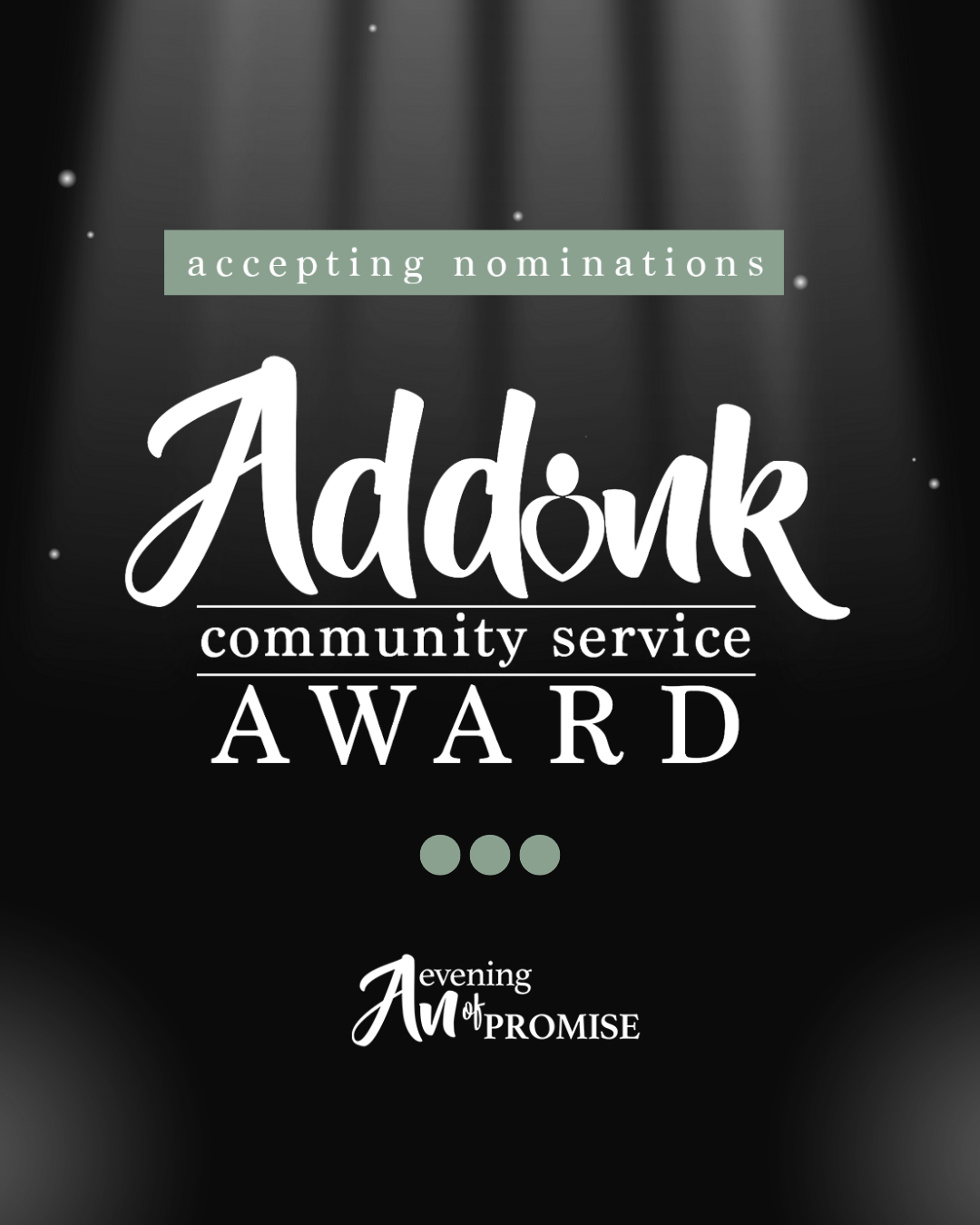 Addink Community Service Award - Evening of Promise - Promise Community Health Center