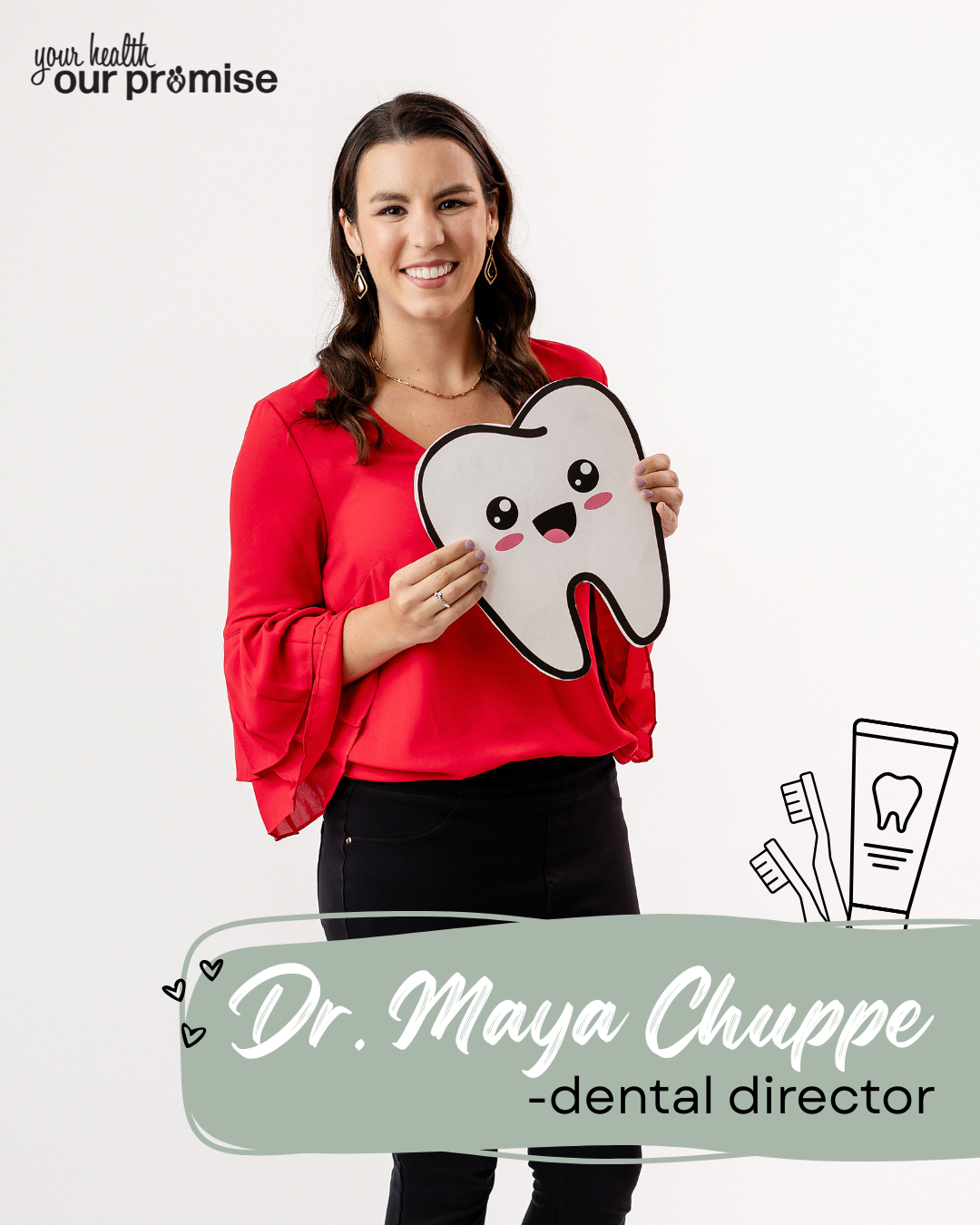 Promise Community Health Center is excited to announce that Dr. Maya Chuppe, has stepped into a new role as the Promise Dental Director. Promise Community Health Center is excited to announce that Dr. Maya Chuppe, has stepped into a new role as the Promise Dental Director.