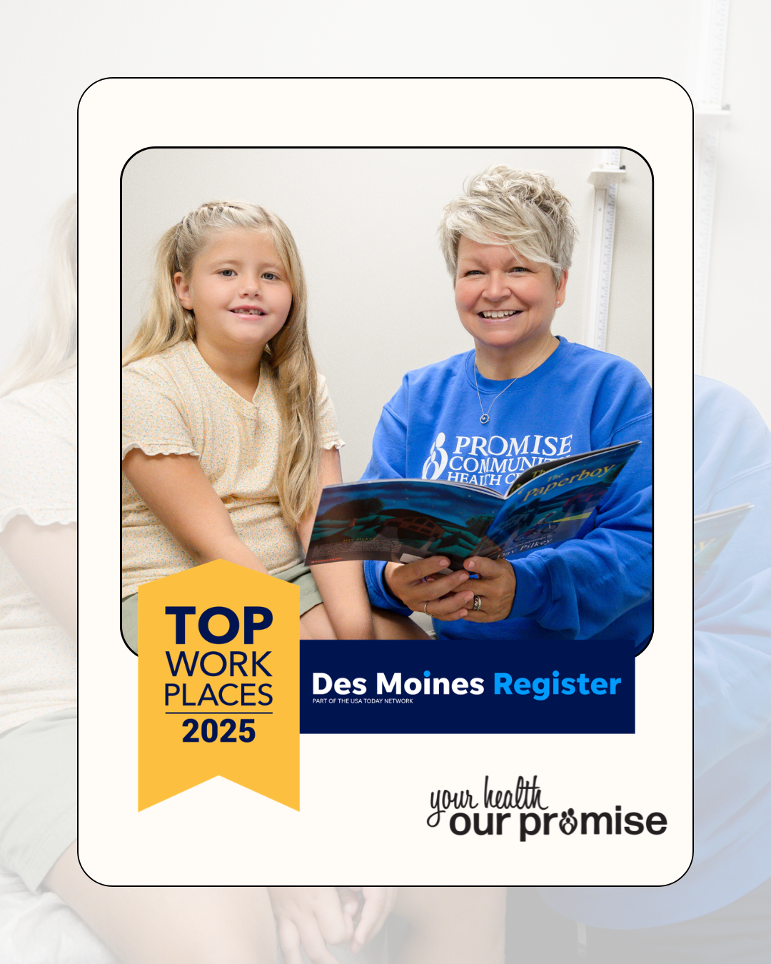Promise Community Health Center is again voted a TOP WORKPLACE by its employees!
